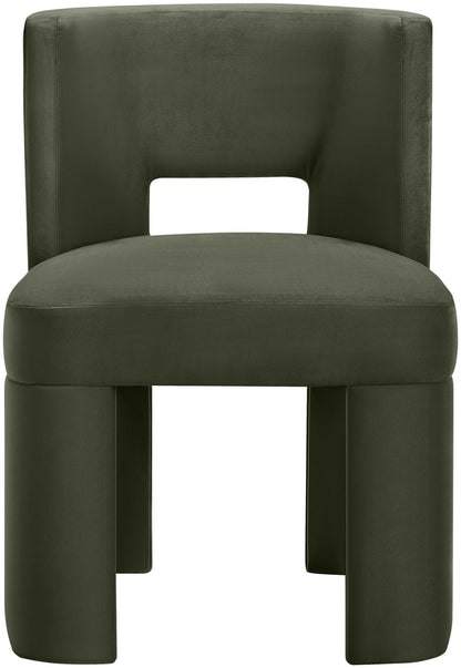 Zuno - Velvet Performance Fabric Upholstered Dining Chair (Set of 2)