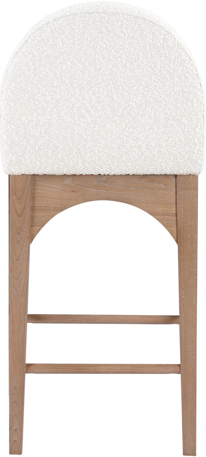 Waldorf - Boucle Stool With Natural Legs