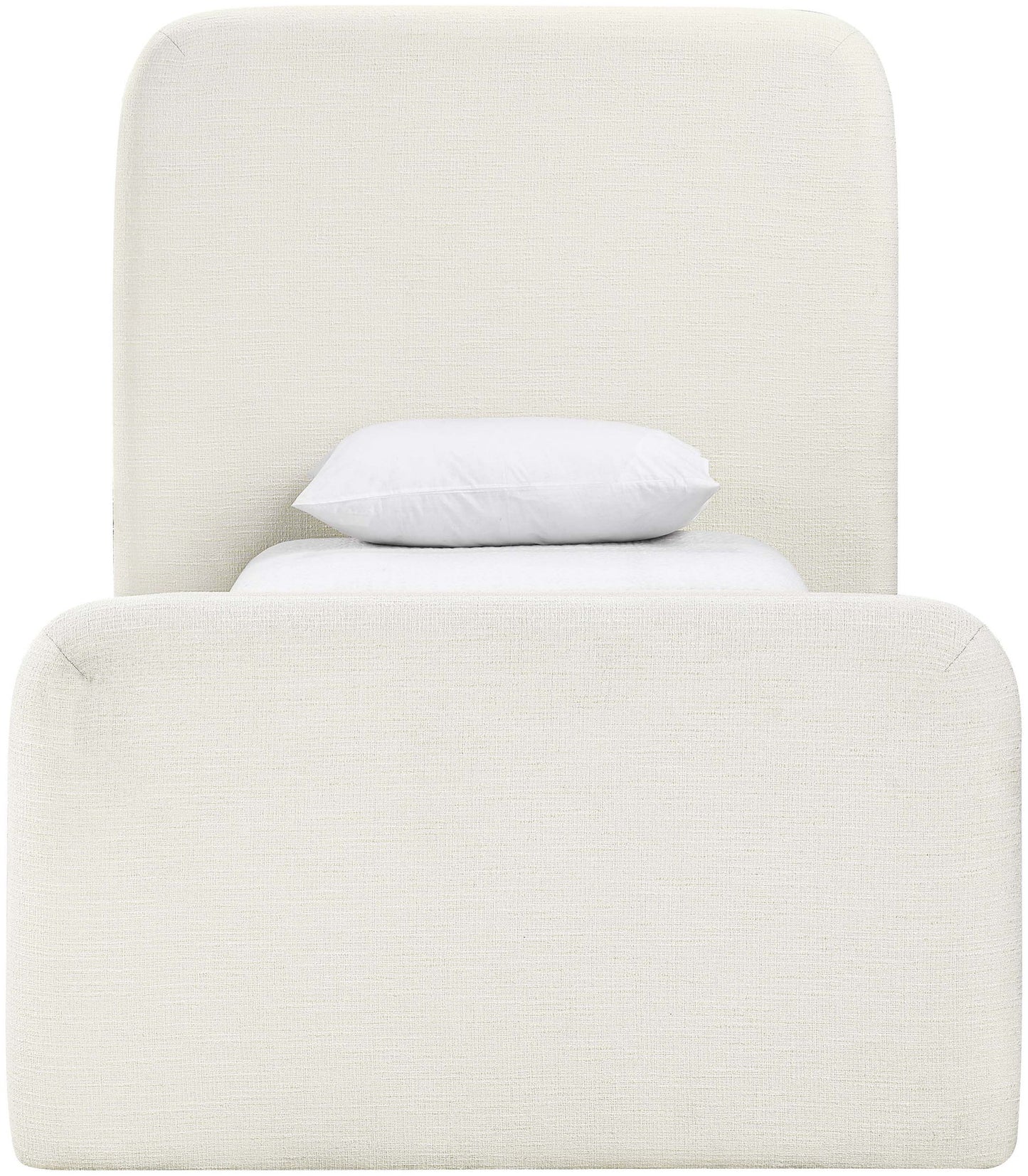 Fira - Linen Textured Fabric Upholstered Bed