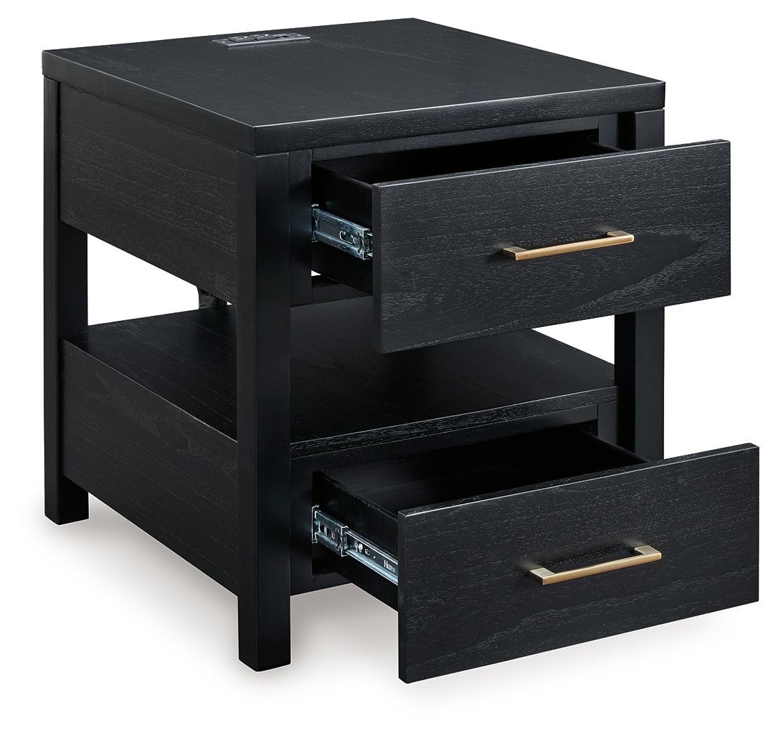 Winbardi - Negro - Mesa auxiliar rectangular