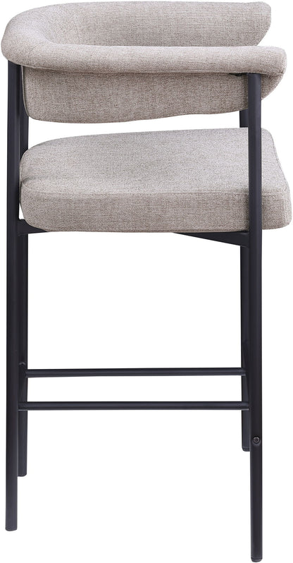 Malin - Linen Counter Stool (Set of 2) - Taupe