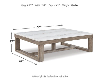 Loyaska - Marrón/Marfil - Mesa de centro rectangular