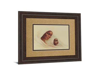 Two Generations - Framed Print Wall Art - Beige