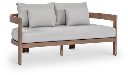 Newport - Water Resistant Fabric 65" Upholstered Outdoor Patio Loveseat