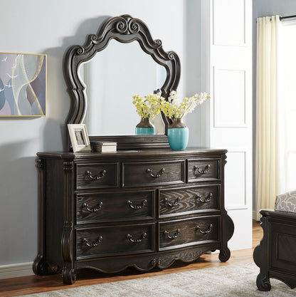 Rhapsody - Dresser And Mirror - Dark Brown