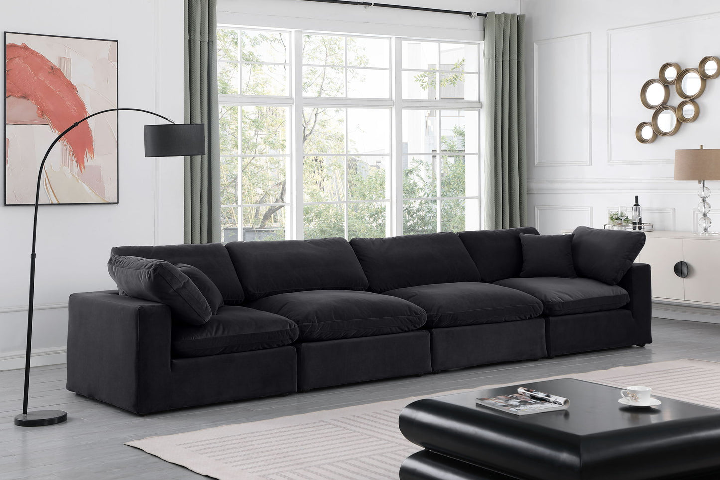 Comfy - Velvet Modular Sofa 4 Seats