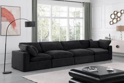 Comfy - Velvet Modular Sofa 4 Seats