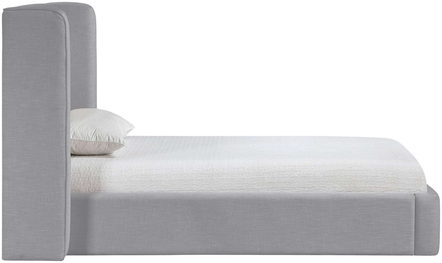 Kendall - Linen Textured Fabric Upholstered Bed