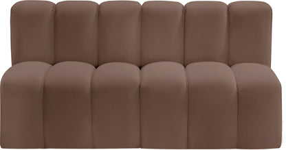 Arc - Faux Leather 2 Seats Modular Sofa