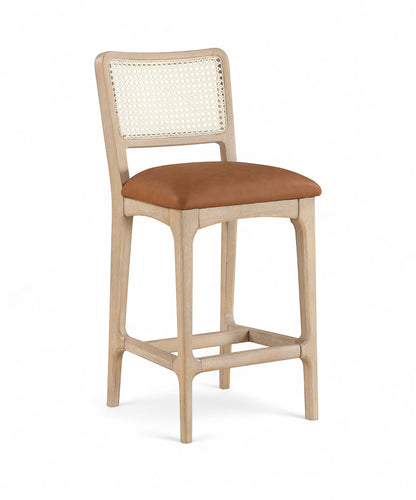 Atrium - Counter Stool With Brushed Natural Base (Set of 2)