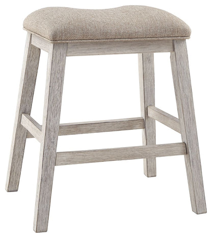 Skempton - White - Upholstered Stool (Set of 2)