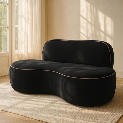 Swerve - Velvet 77" Upholstered Loveseat