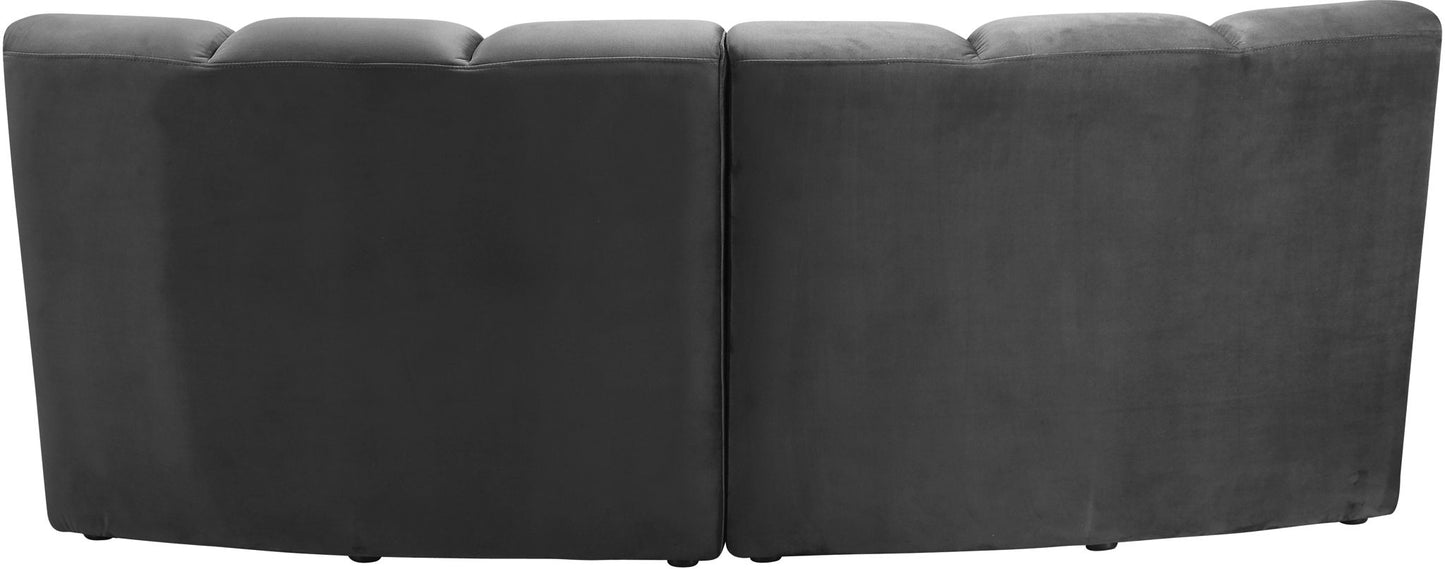Infinity - 2 Piece Velvet Modular Sectional