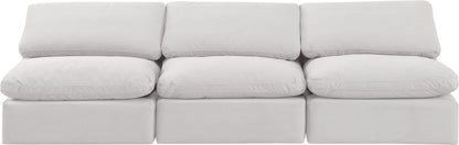 Indulge - Velvet 3 Seat Modular Armless Sofa