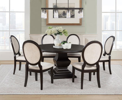 Twyla - Round Wood Dining Room Table Set
