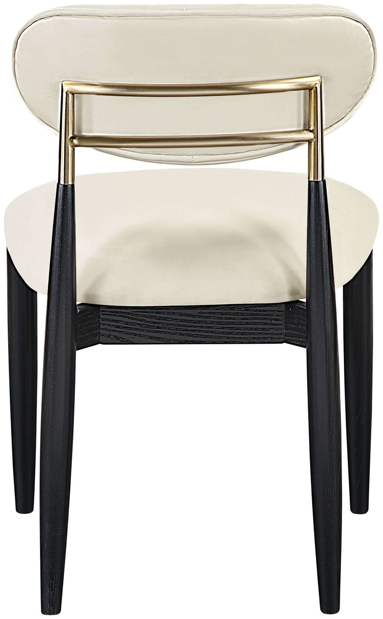 Riccio - Dining Side Chair (Set of 2) - Black And Gold Frame