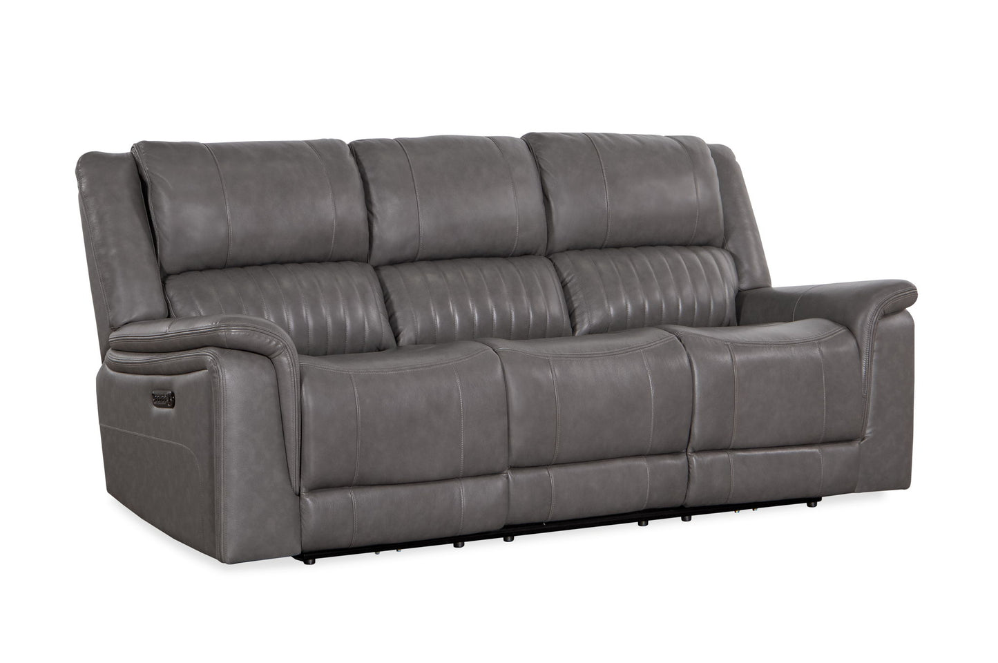 Palmer - Top Grain Italian Leather Sofa P2 - Elliington Grey