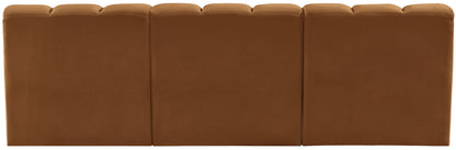 Arc - Velvet 3 Piece Modular Straight Sofa