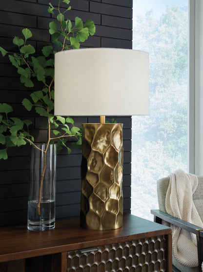 Marshawn - Gold Finish - Metal Table Lamp