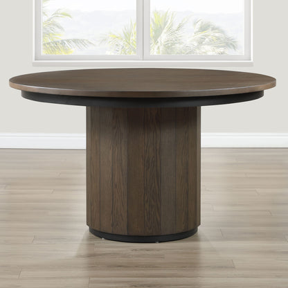 Burlington - Round Dining Table - Brown