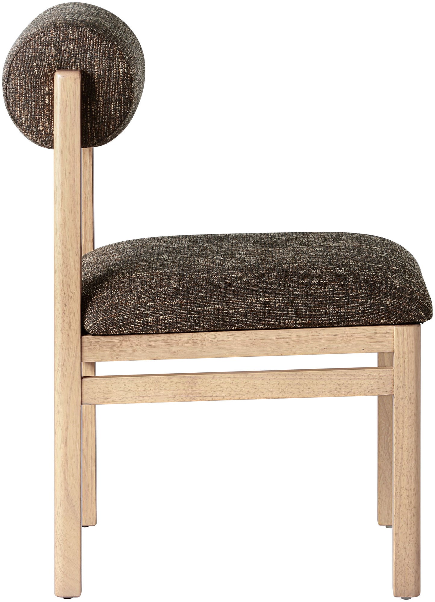 Roundhill - Fabric Dining Chair (Set of 2) - Natural Frame
