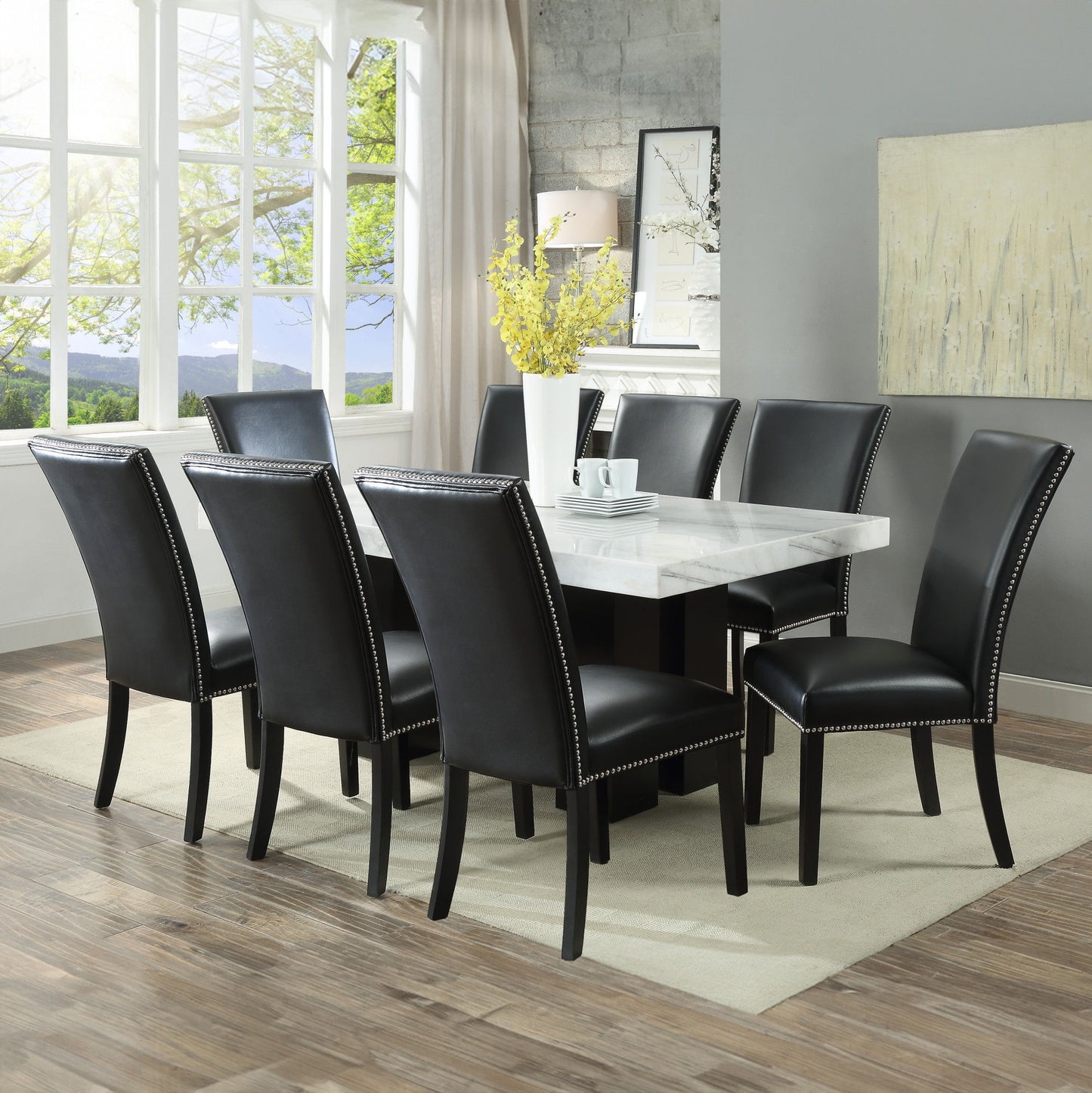 Camila - Rectangular Dining Set - White Top