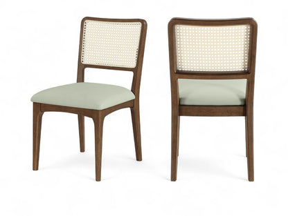 Atrium - Upholstered Seat Dining Chair With Brushed Brown Base (Set of 2)