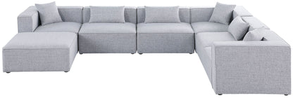 Cube - Linen 7 Piece Modular Sectional