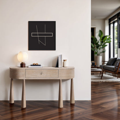 Oasis - Acacia Veneer And Solid Wood Console Table