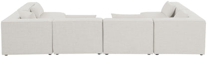 Cube - Linen 6 Piece Modular Armless Sectional