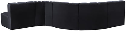 Arc - Velvet 6 Piece Curved Modular Sofa