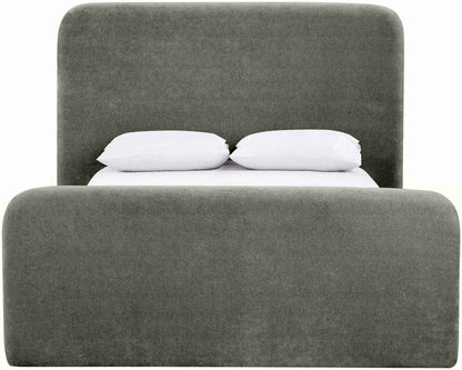 Fira - Chenille Fabric Upholstered Bed