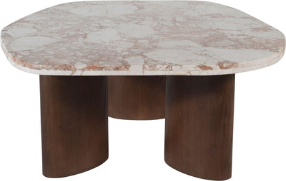 Puglia - Marble Top And Oak Wood Base Table