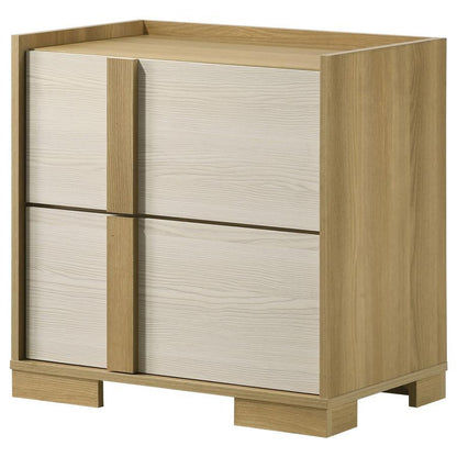 Hyland - 2-Drawer Nightstand Bedside Table - Natural