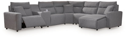 Modmax II - Reclining Sectional - Salt And Pepper
