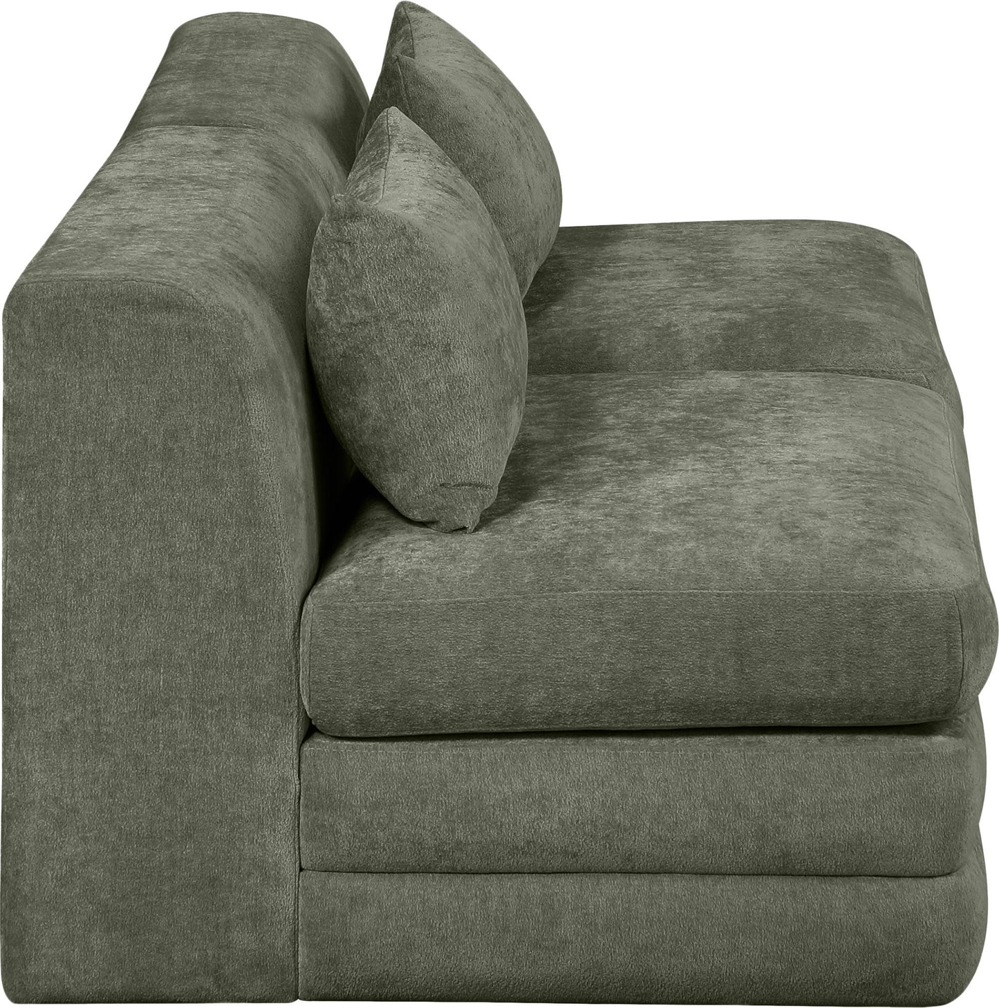 Stellar - 2 Piece 76" Upholstered Modular Armless Loveseat