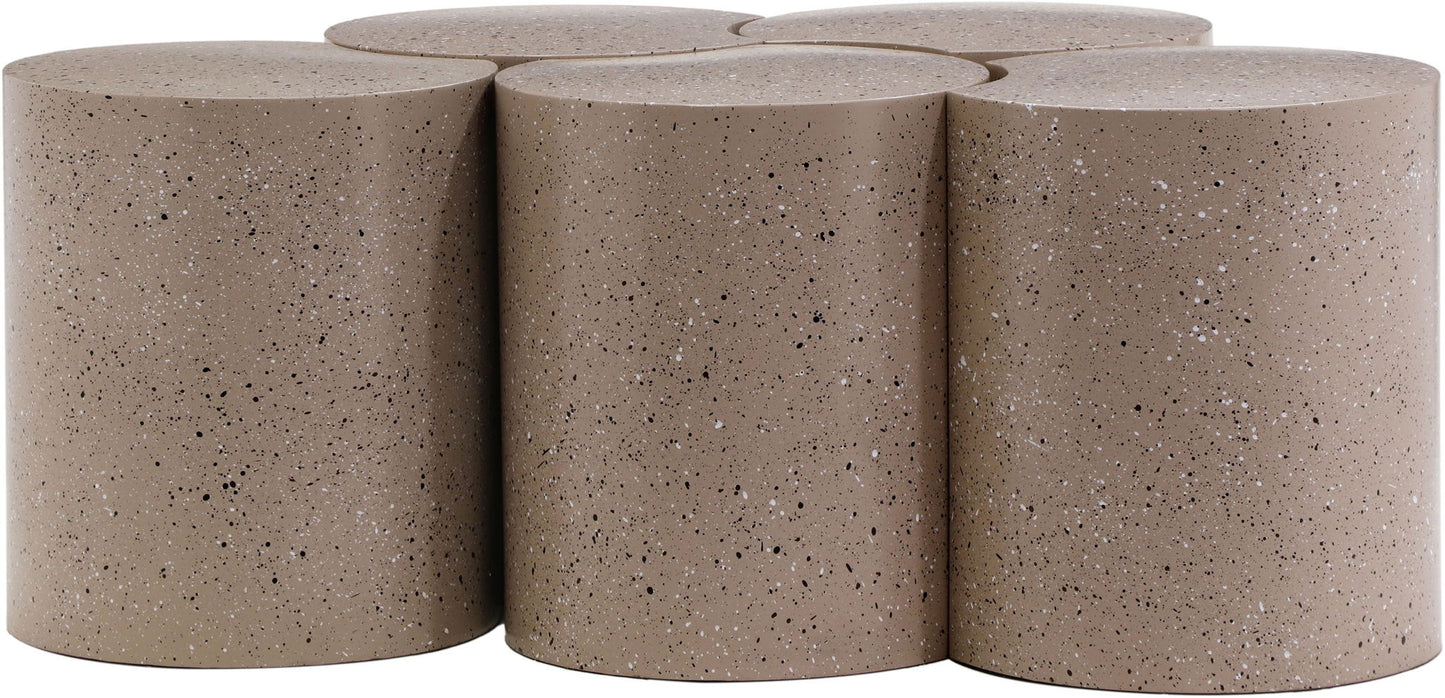 Dimple - 5 Piece Modular Coffee Table - Terazzo Finish