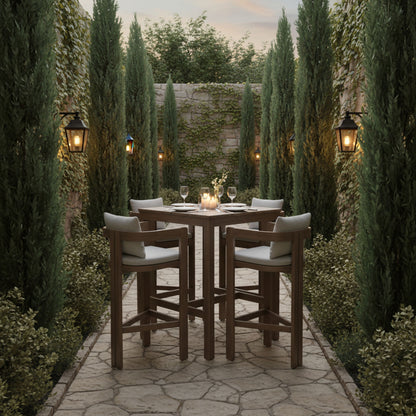 Newport - Water Resistant Fabric Upholstered Outdoor Patio Bar Stool