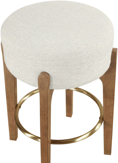 Torino - Backless Counter Stool With Brushed Brown Base (Set of 2)