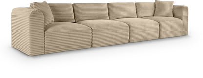 Shaggy - Fabric 4 Seat Modular Sofa