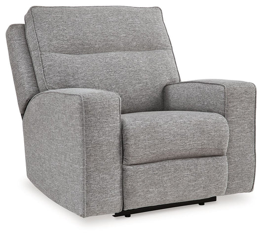 Biscoe - Pewter - Power Recliner /Adj Headrest