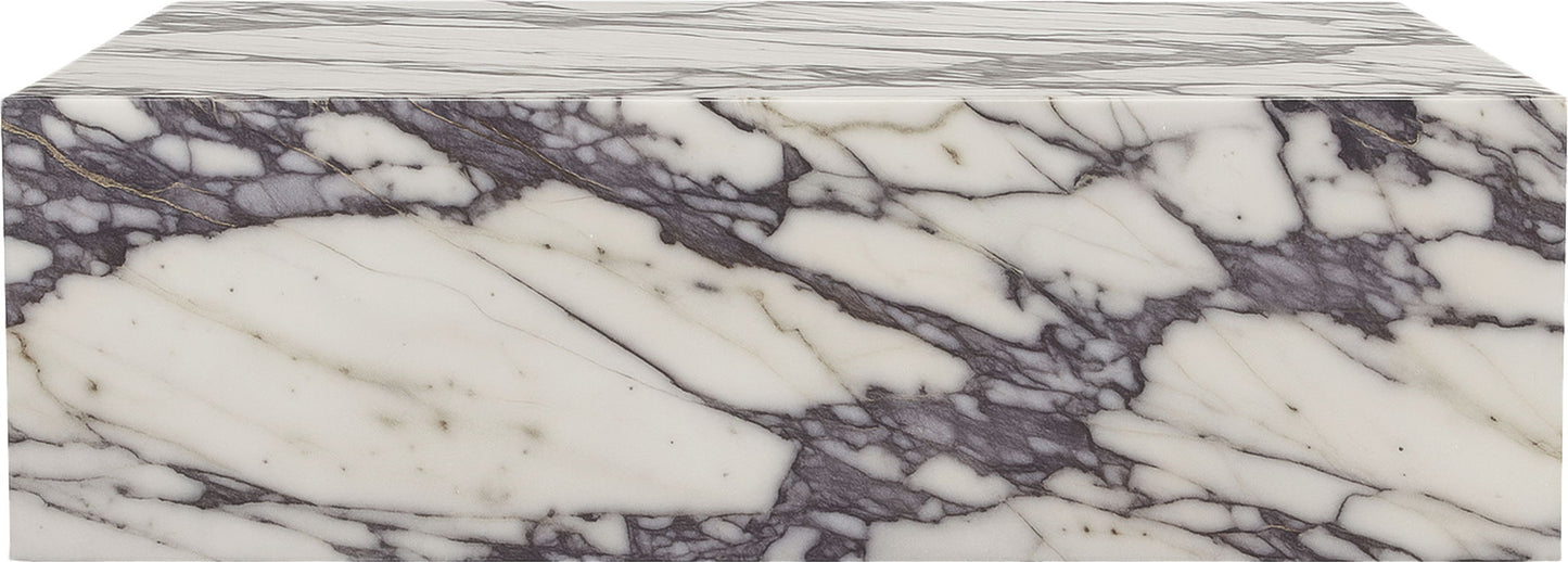 Bolzano - Marble Coffee Table - White / Gray