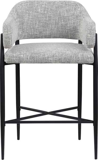 Dame - Fabric Upholstered Counter Stool (Set of 2)