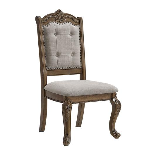 Madison Park - Dining Side Chair (Set of 2) - Walnut / Beige