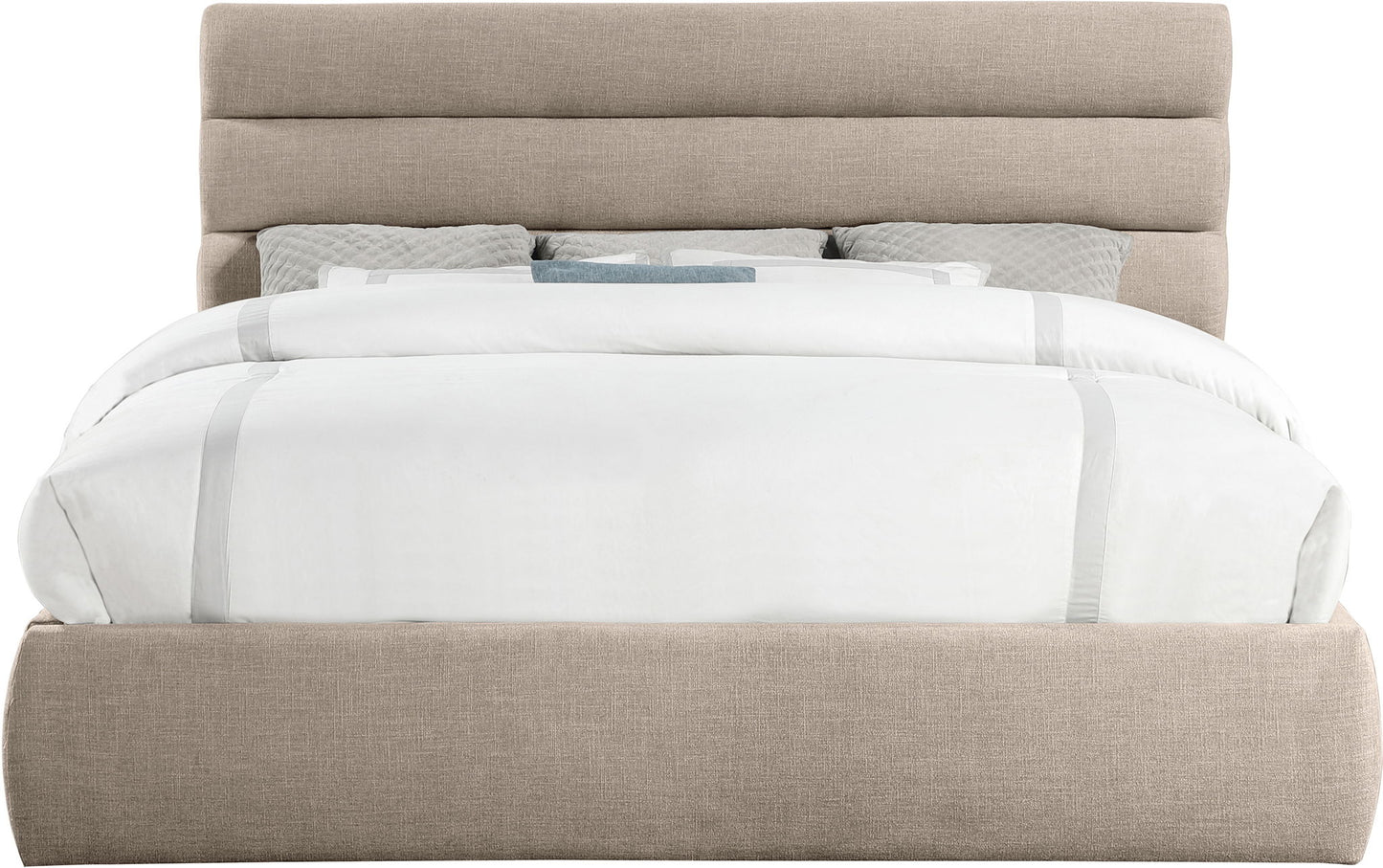 Adam - Linen Fabric Bed With 52" Headboard