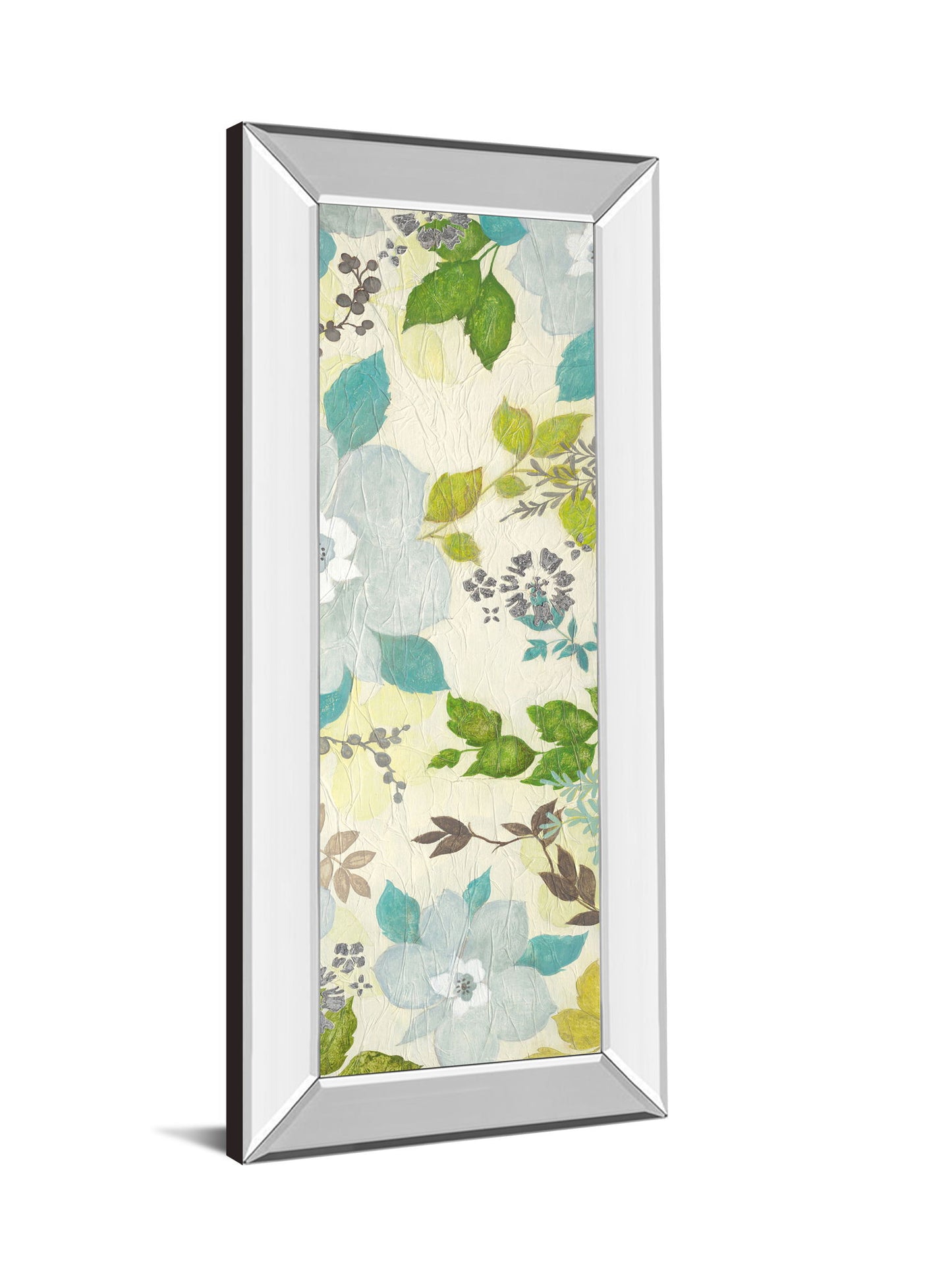 Fragrant Garden Il By Tava Studios - Mirror Framed Print Wall Art - Beige