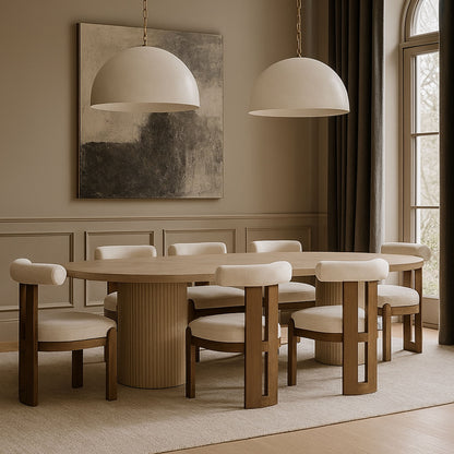 Arienzo - Performance Fabric Upholstered Dining Chair (Set of 2) - Walnut Base