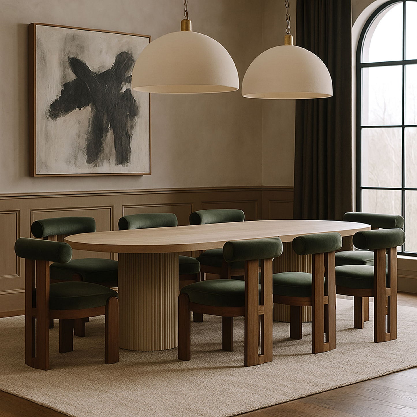 Arienzo - Performance Fabric Upholstered Dining Chair (Set of 2) - Walnut Base