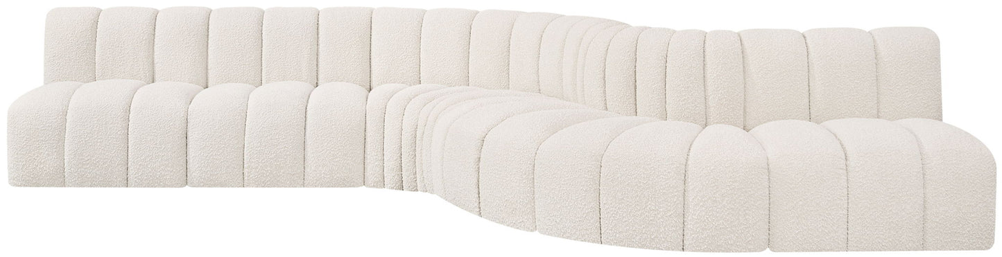 Arc - Boucle Fabric 7 Piece Modular Sofa