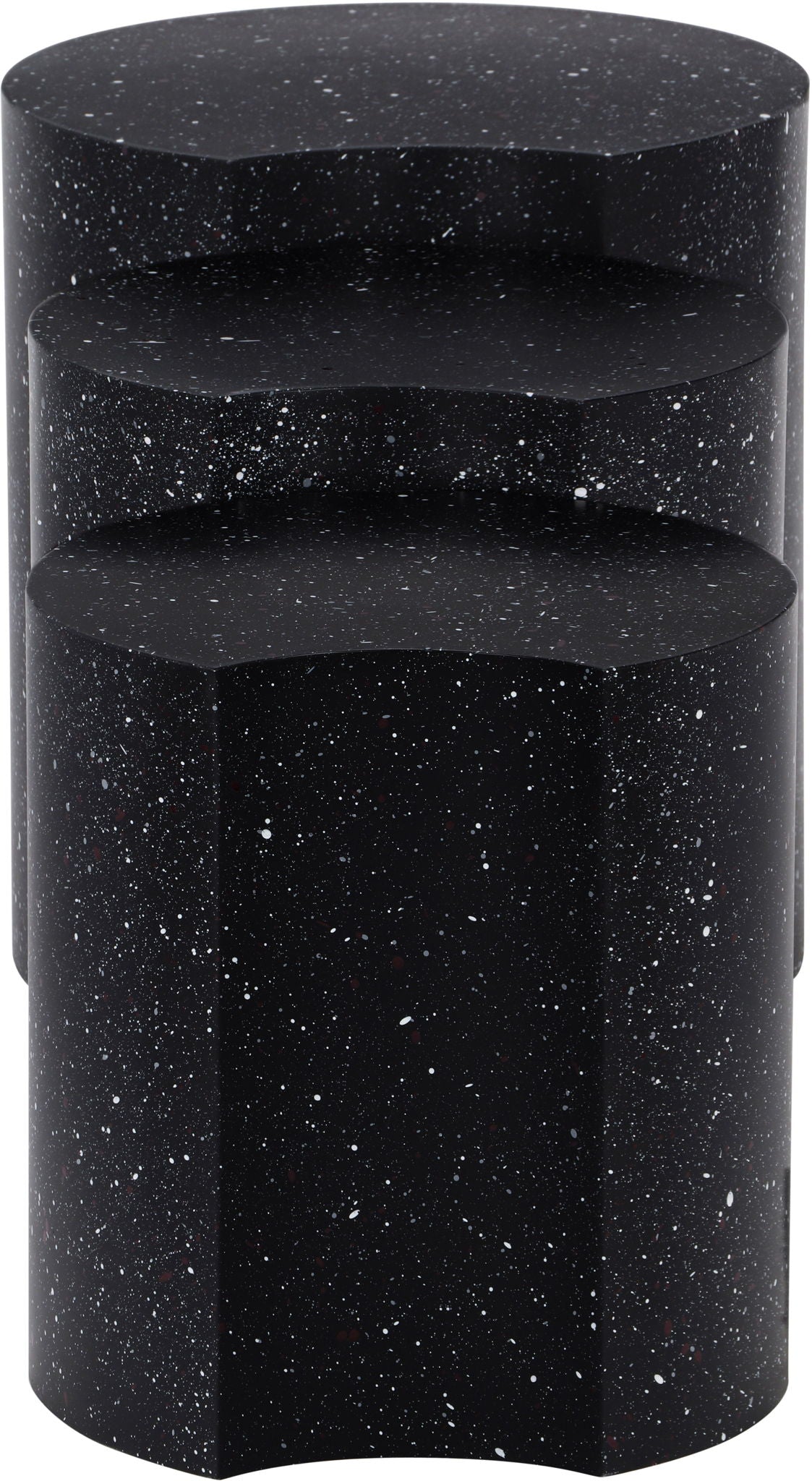 Dimple - 3 Piece Modular End Table - Terazzo Finish